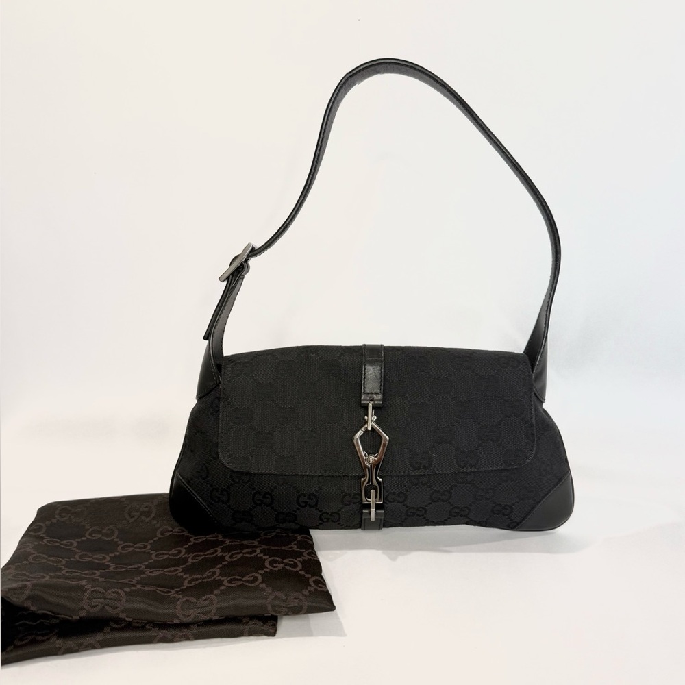✨SOLD✨ Vintage Gucci East West Black Jackie Bag